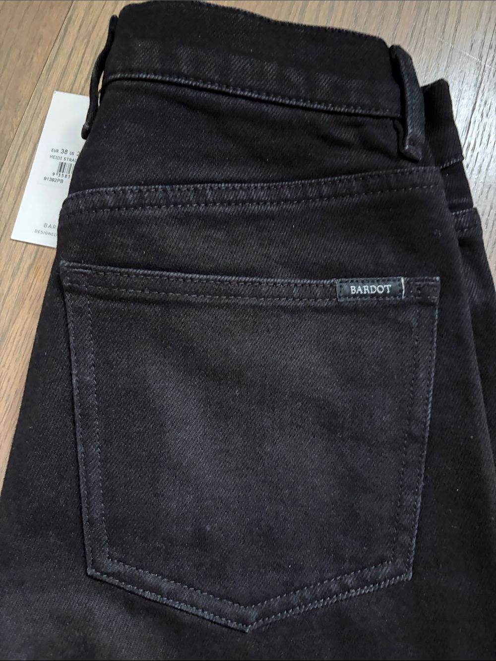 Bardot Black Heidi High-Rise Straight Leg Jeans - 28 - Picture 4 of 9